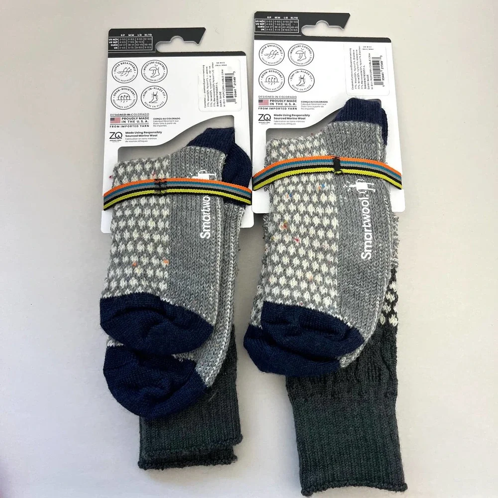 Smartwool Women's Everyday Popcorn Cable Crew Socks LARGE - Set of 2 - Picture 3 of 6